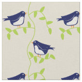 Vijfenvijftig - twee blauw vogelweefsel stof (Close Up)