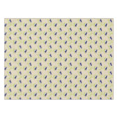 Vijfenvijftig - twee tafelkleden van blauwe vogels (Voorkant (Horizontaal))