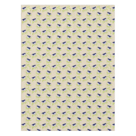 Vijfenvijftig - twee tafelkleden van blauwe vogels