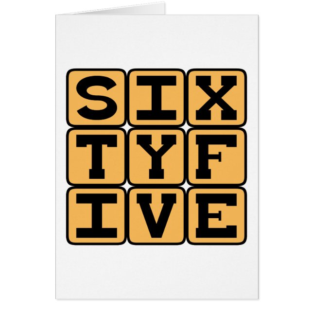 Vijfenzestig, Nummer 65, Pensioenleeftijd (Voorkant)