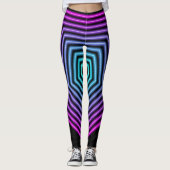 vijfhoek retro 80s leggings (Voorkant)