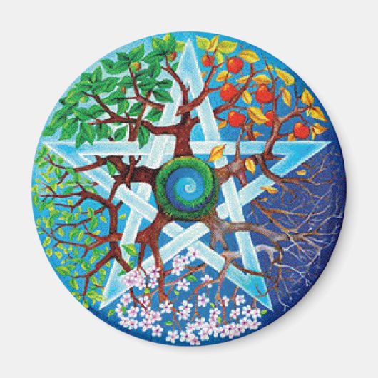 vijfhoekseizoenen magneet (Voorkant)