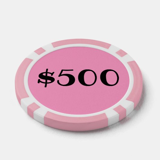 Vijfhonderd dollar (Logo) Poker Chips (Enkel)