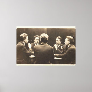 Vijfkant portret van Duchamp Stretched Canvas