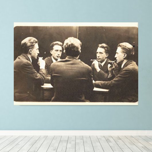 Vijfkant portret van Duchamp Stretched Canvas (Insitu (Houten vloer))