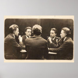 Vijfkant portret van Marcel Duchamp Fine Art-afdru Poster