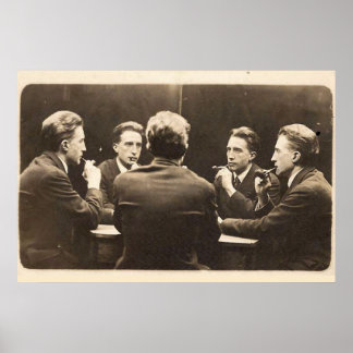 Vijfkant portret van Marcel Duchamp Fine Art-afdru Poster