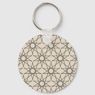 Vijfster Geometrie Zand Inkt Sleutelhanger