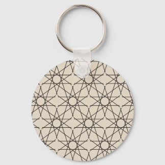 Vijfster Geometrie Zand Inkt Sleutelhanger