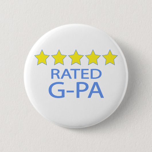 Vijfsterren G-Pa Ronde Button 5,7 Cm (Voorkant)