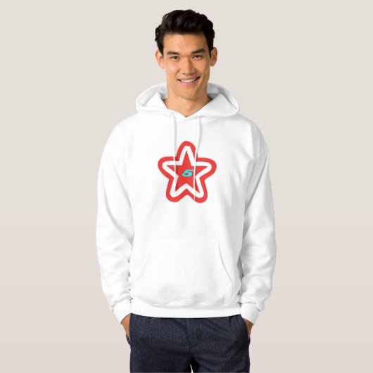 vijfsterren hoodie (Voorkant volledig)