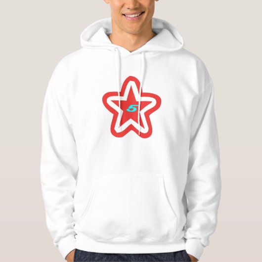 vijfsterren hoodie (Voorkant)