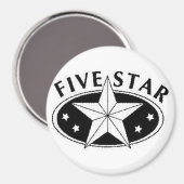 Vijfsterrenmagneet Magneet (Voorkant / Achterkant)