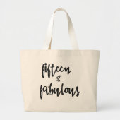 Vijftien en Fabulous Quinceanera 15e Tas op de geb (Voorkant)