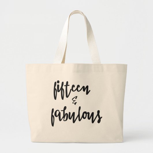 Vijftien en Fabulous Quinceanera 15e Tas op de geb (Voorkant)