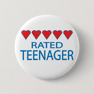 Vijftien jaar met een gebroken hart ronde button 5,7 cm