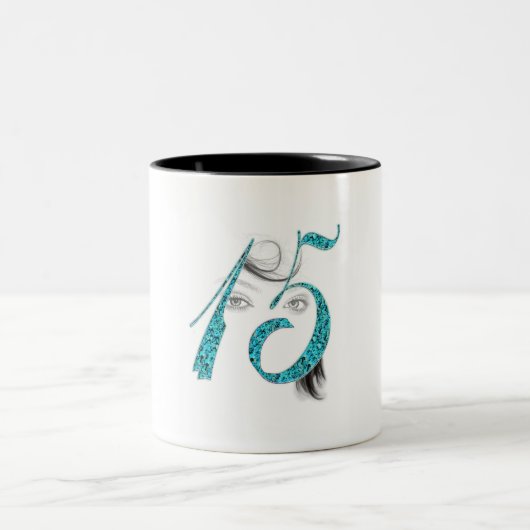 Vijftien jaar oud met kerstmis Mok (Center)