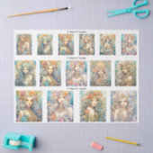 Vijftien Maagden van de Zee (3) Maten Decoupage Tissuepapier (Craft)