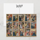 Vijftien mysteries van de Heilige Rosnaire Religie Briefkaart (Voorkant / Achterkant)