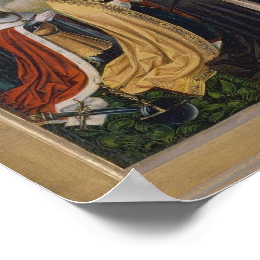 Vijftien mysteries van de Rozenkrans Heilige Relig Poster (Hoek)