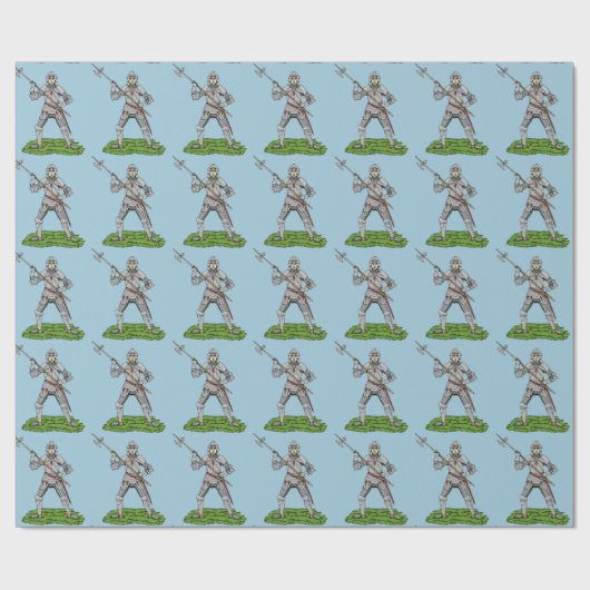 Vijftiende eeuw Engelse Knight Cadeaupapier (Vlak)