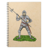 Vijftiende eeuw Engelse Knight Notitieboek (Voorkant)