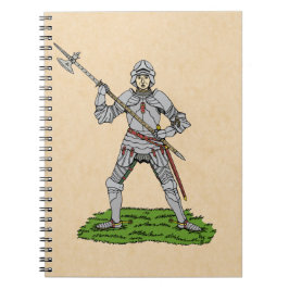 Vijftiende eeuw Engelse Knight Notitieboek