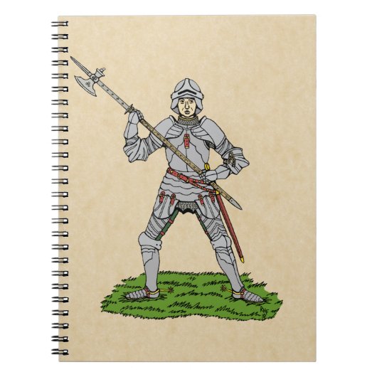 Vijftiende eeuw Engelse Knight Notitieboek (Voorkant)