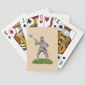 Vijftiende eeuw Engelse Knight Pokerkaarten (Achterkant)