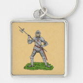 Vijftiende eeuw Engelse Knight Sleutelhanger (Voorkant)