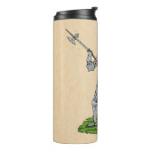 Vijftiende eeuw Engelse Knight Thermosbeker (Gedraaid links)