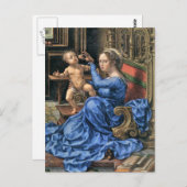 Vijftiende-eeuwse Vlaamse Madonna en Kind Briefkaart (Voorkant / Achterkant)