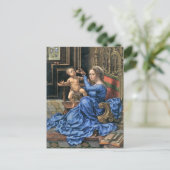 Vijftiende-eeuwse Vlaamse Madonna en Kind Briefkaart (Staand voorkant)
