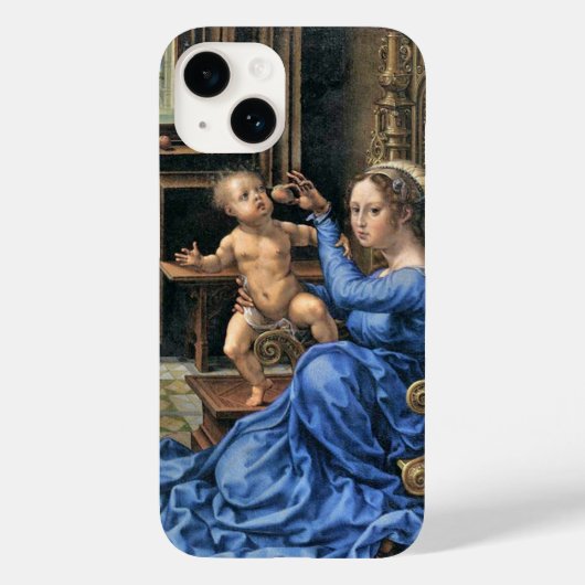 Vijftiende-eeuwse Vlaamse Madonna en Kind Case-Mate iPhone Case (Achterkant)