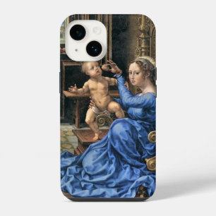 Vijftiende-eeuwse Vlaamse Madonna en Kind iPhone 14 Hoesje