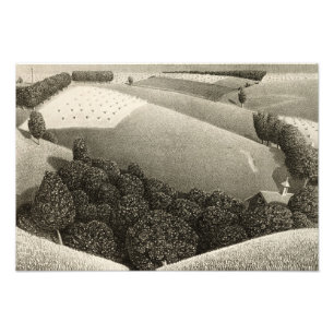 Vijftiende juli 1938, ingediend door Grant Wood Foto Afdruk