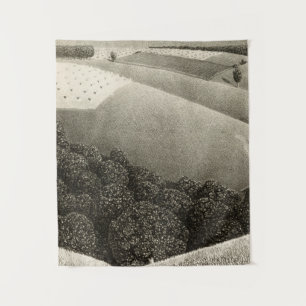 Vijftiende juli 1938, ingediend door Grant Wood Wandkleed