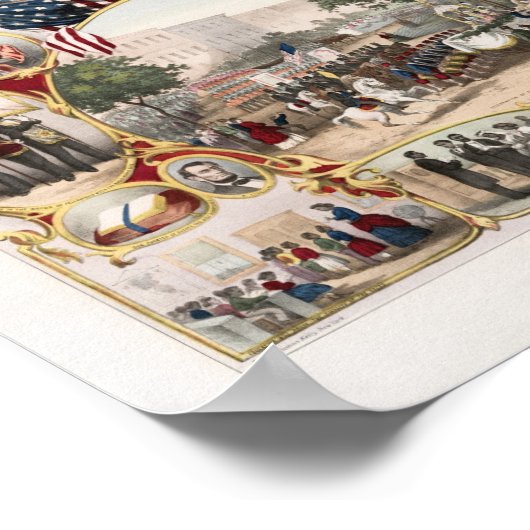 Vijftiende wijziging Herhalingslithograaf Poster (Hoek)