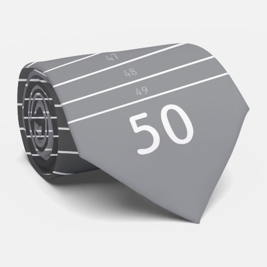 Vijftig 50 grijze Stropdas (Opgerold)