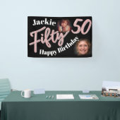 Vijftig 50e verjaardag van de Tweede Fotomanuscrip Spandoek (Beurs)