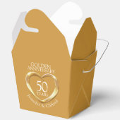 Vijftig 50ste hart gouden bruiloft jubileum gewoon bedankdoosjes (Open)