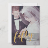 Vijftig - 50ste trouwdag & foto kaart (Voorkant)