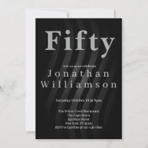 Vijftig | 50ste verjaardagsfeest zwart