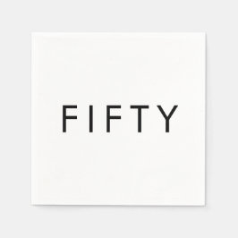 Vijftig 50ste Verjaardagsfeestje Servet