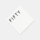 Vijftig 50ste verpartij servet (Hoek)