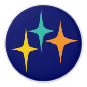 vijftig - drievoudige sterrenknop keramische knop (Voorkant)