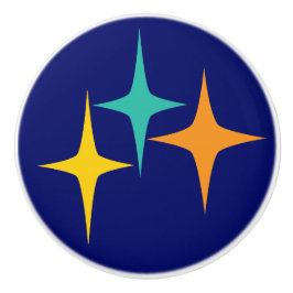 vijftig - drievoudige sterrenknop keramische knop