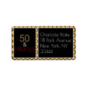 Vijftig en Fabulair etiket (Voorkant)