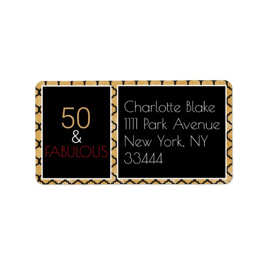 Vijftig en Fabulair etiket (Voorkant)