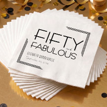 Vijftig en Fabulous 50e Deco Verjaardagsfeestje 